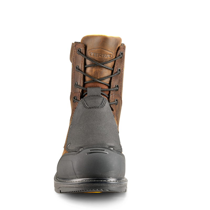 Men's Terra Patton 8" Aluminum Toe Safety Work Boot with External Met Guard image number 3