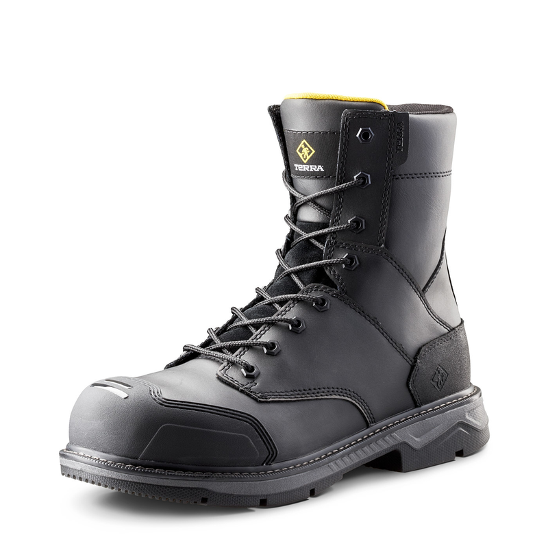 Men's Terra Patton 8" Aluminum Toe Safety Work Boot image number 8