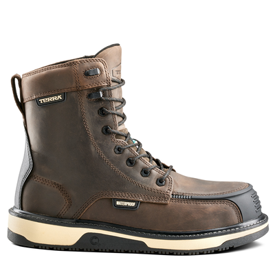 Men's Terra Ironstone 8" Waterproof Composite Toe Safety Work Boot
