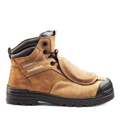Botte de travail Terra Barricade de 6 po pour hommes avec embout en composite et protecteur métatarsien externe