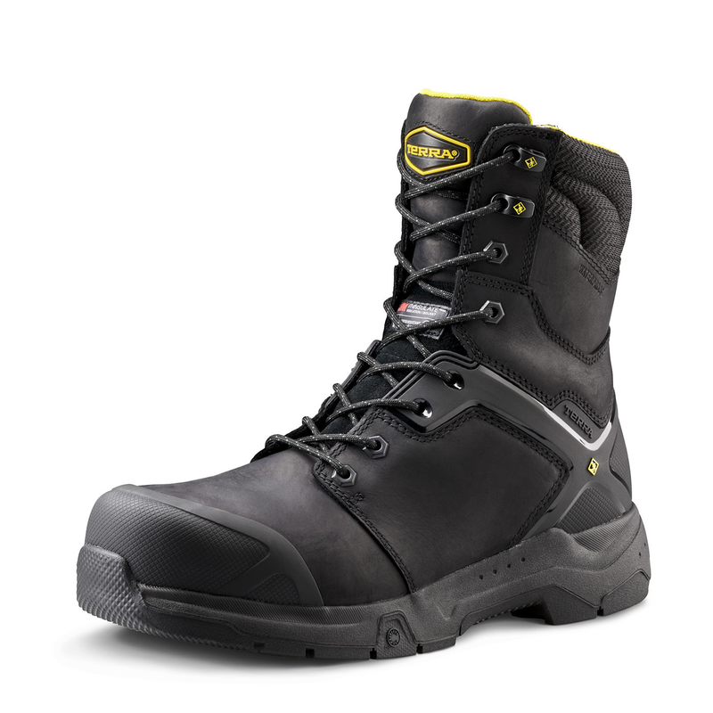 Men's Terra Carbine 8" Waterproof Composite Toe Safety Work Boot image number 8