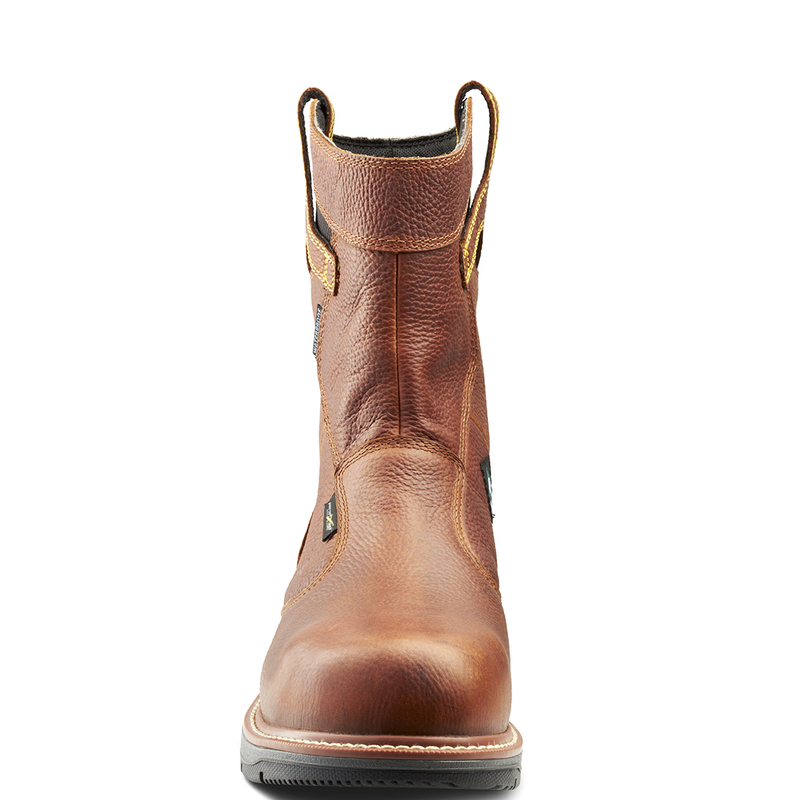 Men s Terra Patton Wellington Waterproof Aluminum Toe Pull On Safety Work Boot with Internal Met Guard Terra Footwear CA