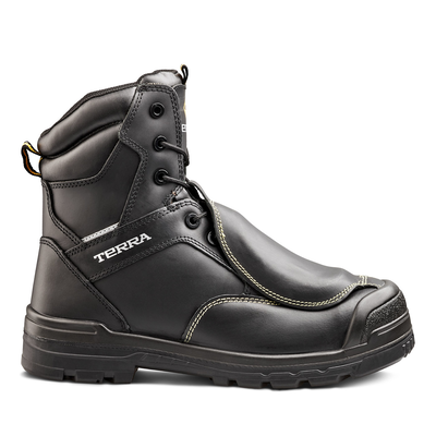 Botte de travail Terra Barricade de 8 po pour hommes avec embout en composite et protecteur métatarsien externe