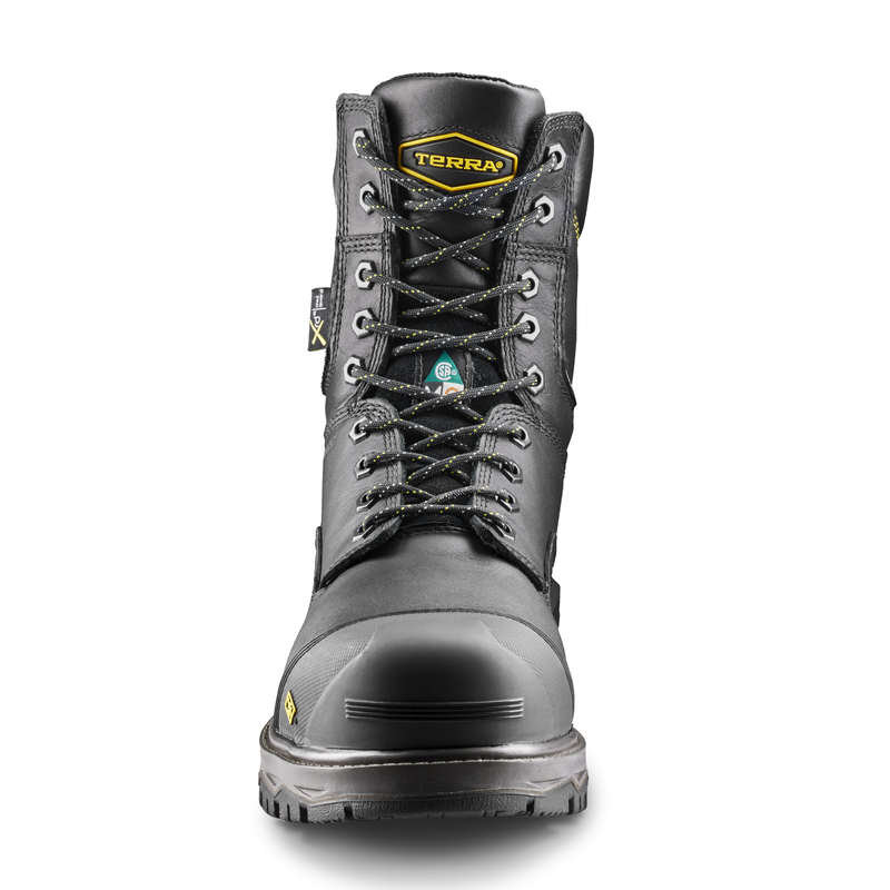 Men's Terra Gantry 8" Waterproof Composite Toe Safety Work Boot with Internal Met Guard image number 3