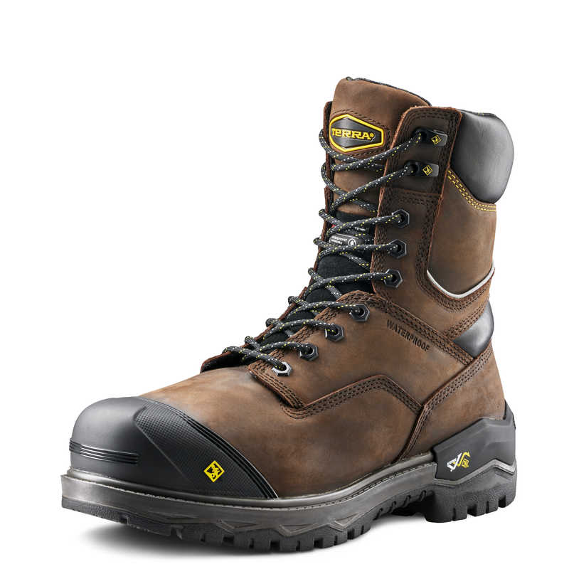 Men's Terra Gantry LXI 400g 8" Waterproof Composite Toe Safety Work Boot image number 8