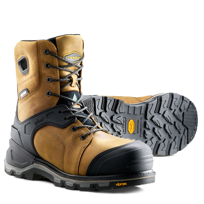 Botte de travail imperm&eacute;able Terra Sentinel de 8 po pour hommes avec embout en composite image number 1