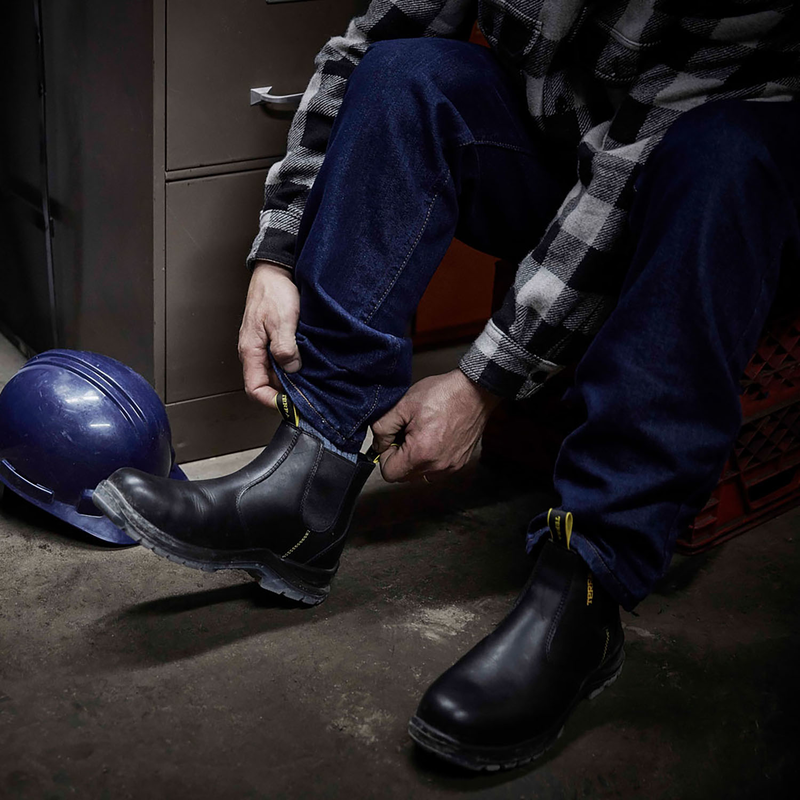 Pull on safety boots on sale