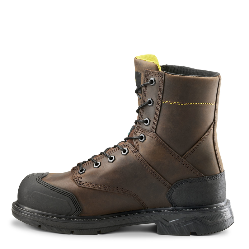 Botte de travail Terra Patton de 8 po pour hommes avec embout en aluminum et protecteur métatarsien interne image number 6
