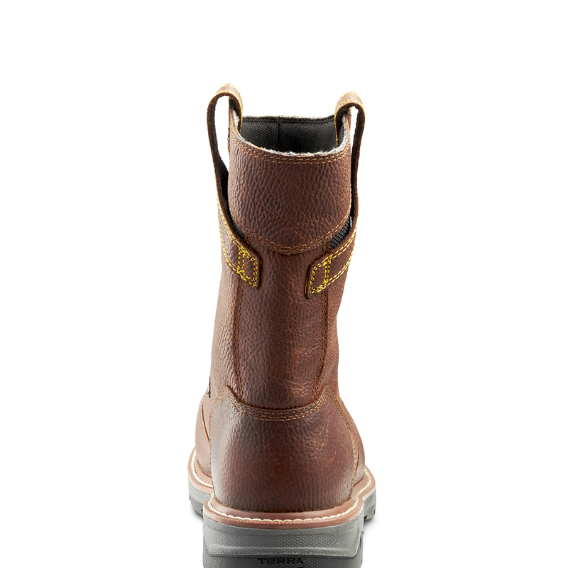 Botte de travail à enfiler imperméable Terra Patton Wellington pour hommes avec embout en aluminum et protecteur métatarsien interne image number 2