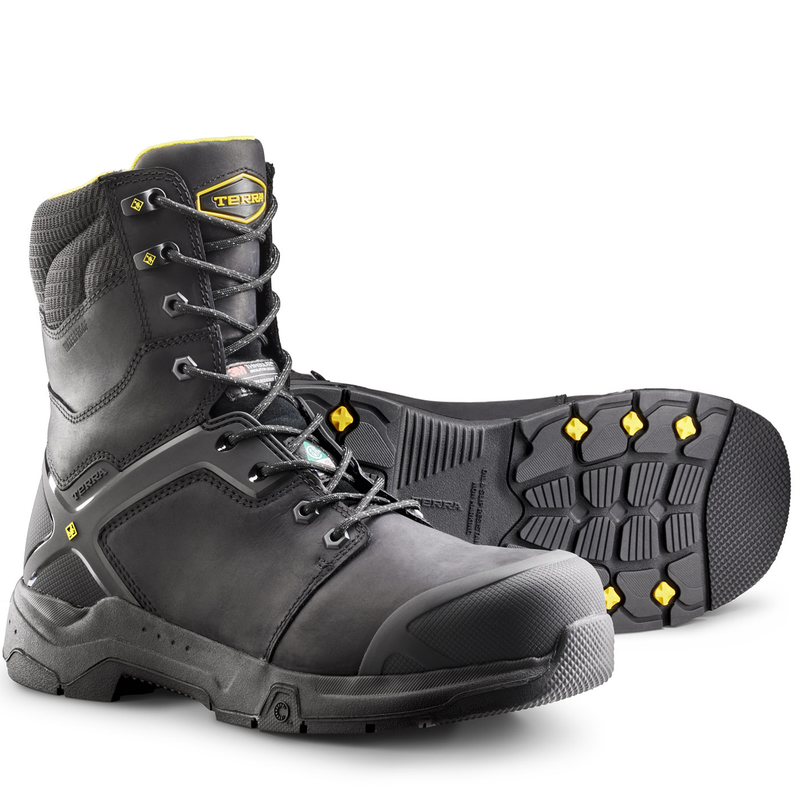 Men's Terra Carbine 8" Waterproof Composite Toe Safety Work Boot image number 1