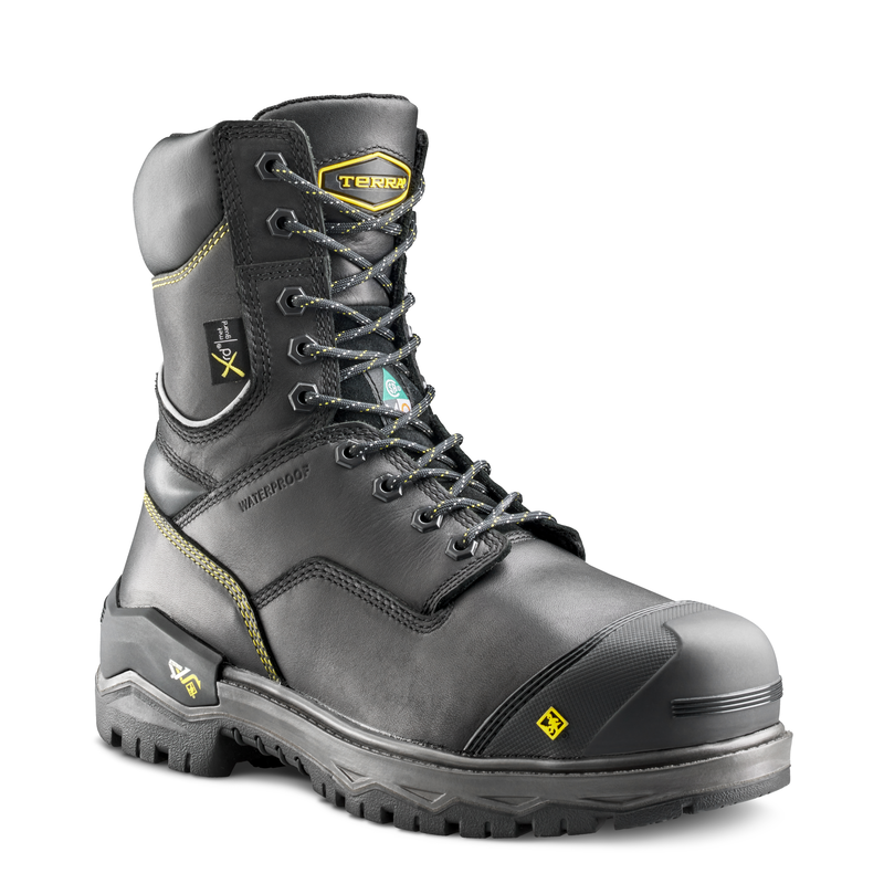 Men's Terra Gantry 8" Waterproof Composite Toe Safety Work Boot with Internal Met Guard image number 7