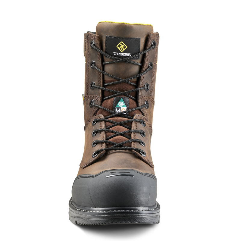 Men's Terra Patton 8" Aluminum Toe  Safety Work Boot with Internal Met Guard image number 3