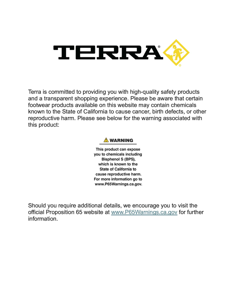 California Proposition 65 information