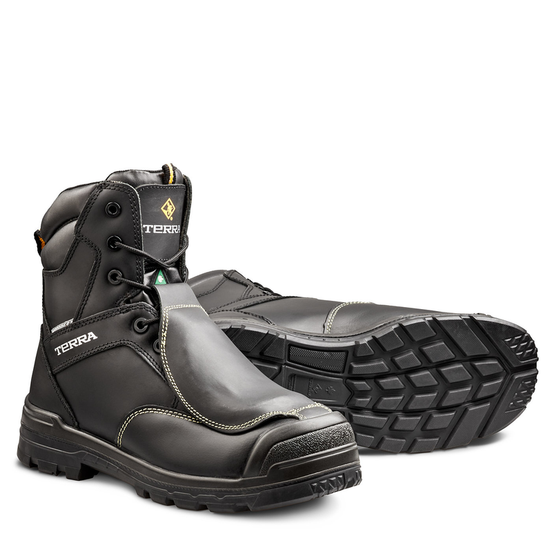 Men's Terra Barricade 8" Composite Toe Safety Work Boot with External Met Guard image number 1